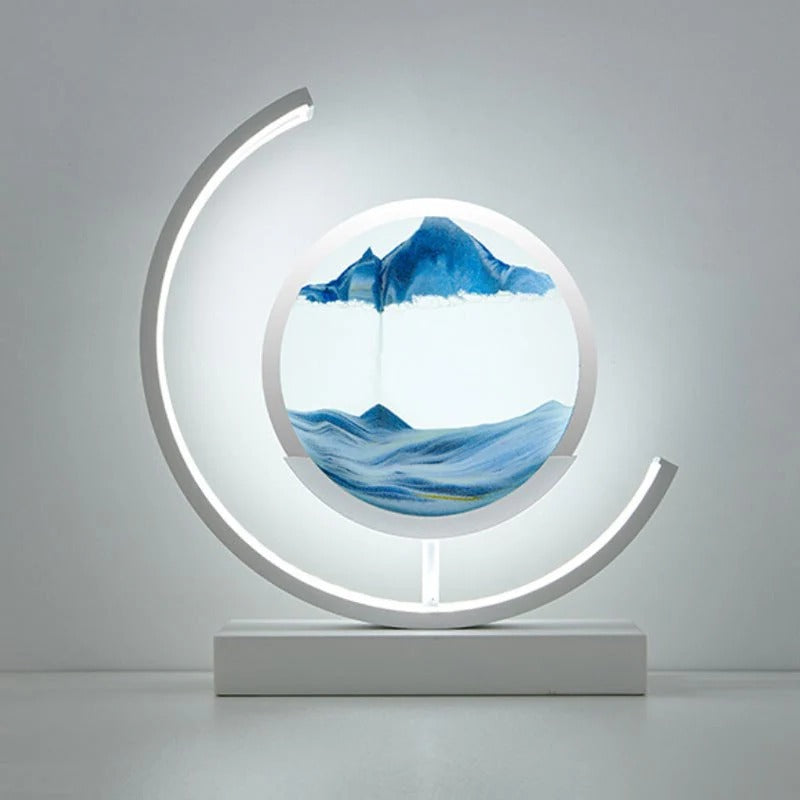 BowLift | 3D Hourglass LED Lamp, Mesmerizing Sand Art for Home Decor