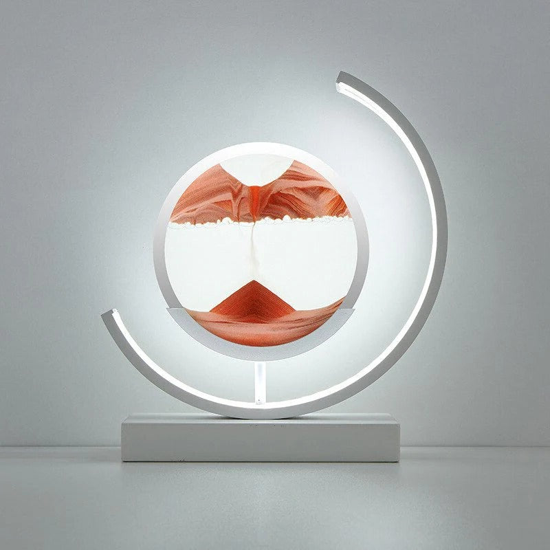 BowLift | 3D Hourglass LED Lamp, Mesmerizing Sand Art for Home Decor