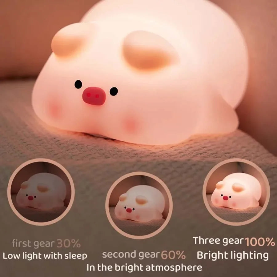 BowLift | Plush Night Light for Children | Soft LED Light with Timer and Animal Design