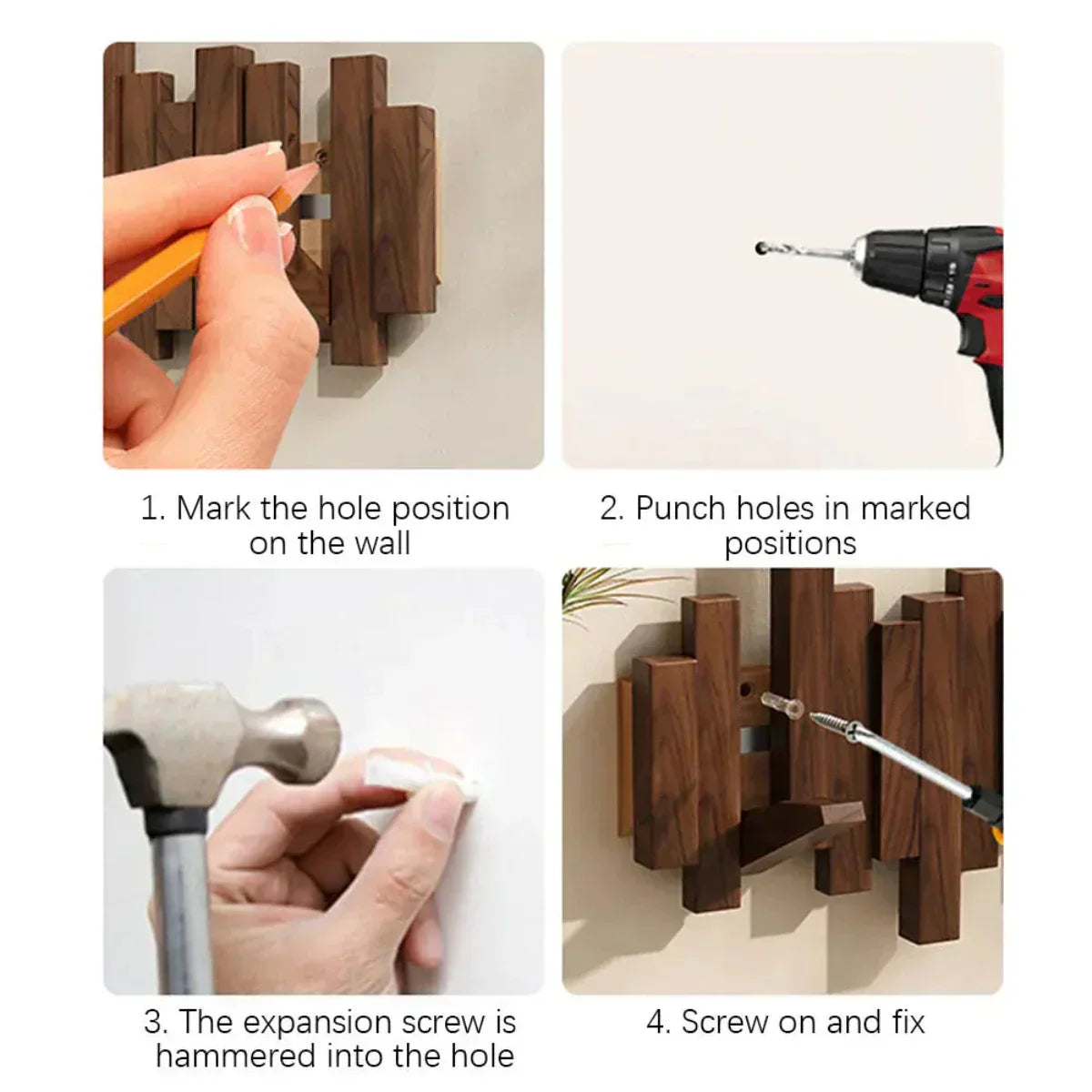 BowLift | -Wall coat made of wood piano – Practical and Elegant for organizing your entrance