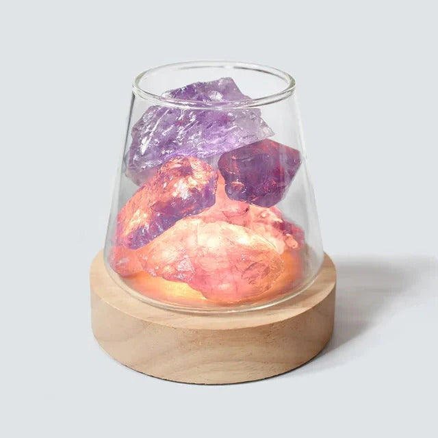 BowLift | Himalayan Salt Lamp, Crystal Night Light & Essential Oil Diffuser