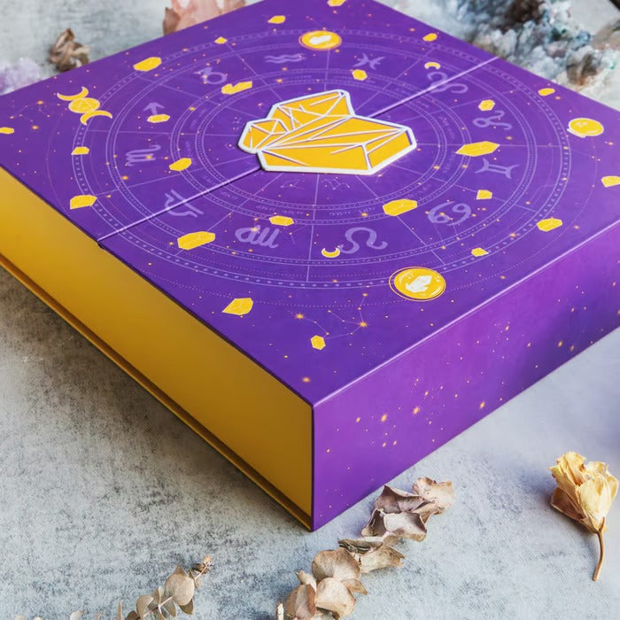BowLift | Halloween Crystal Advent Calendar | 31-Day Countdown Box | Healing Stone Collection