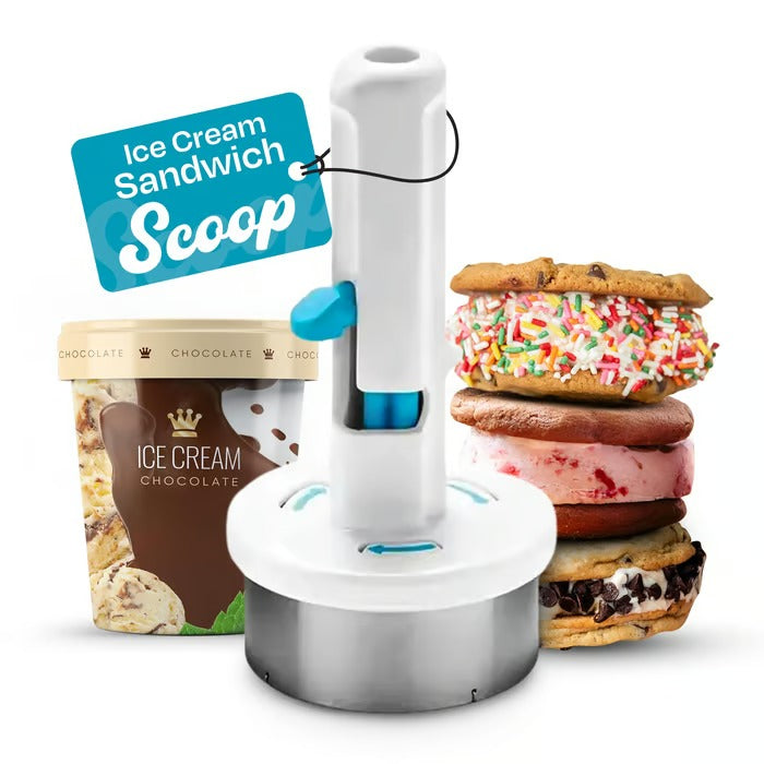 BowLift | Ice Cream Sandwich Scoop | ½-Cup Serving Size | One-Handed Non-Stick Design | Dishwasher Safe