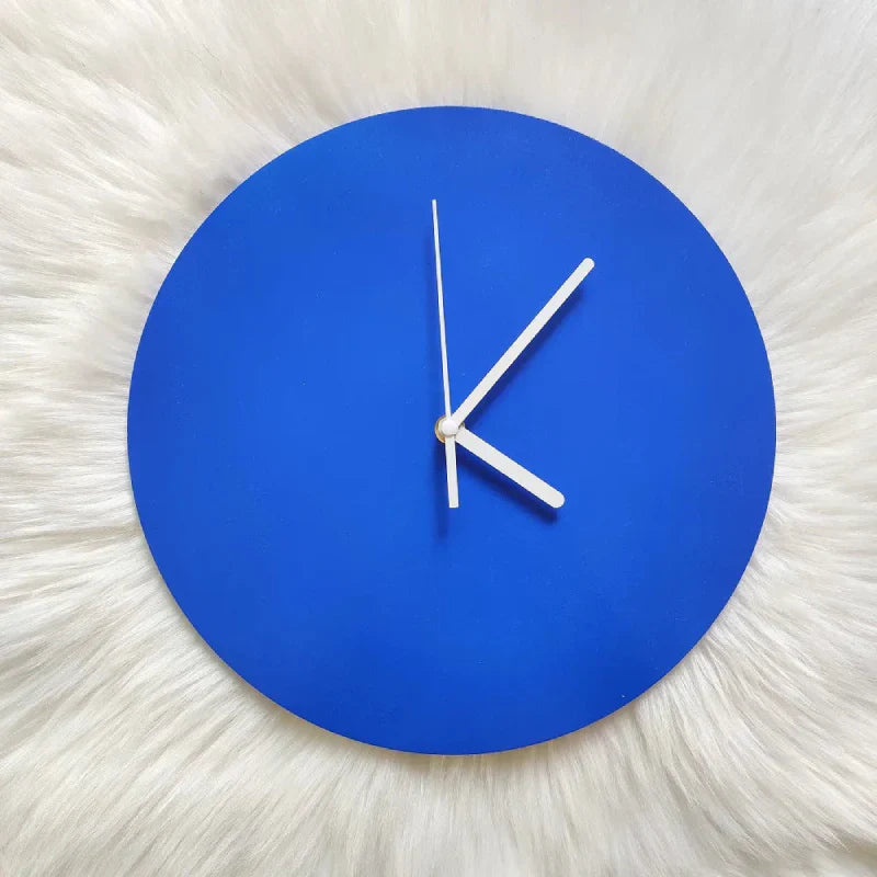 BowLift | Small Blue Geometric Wall Clock