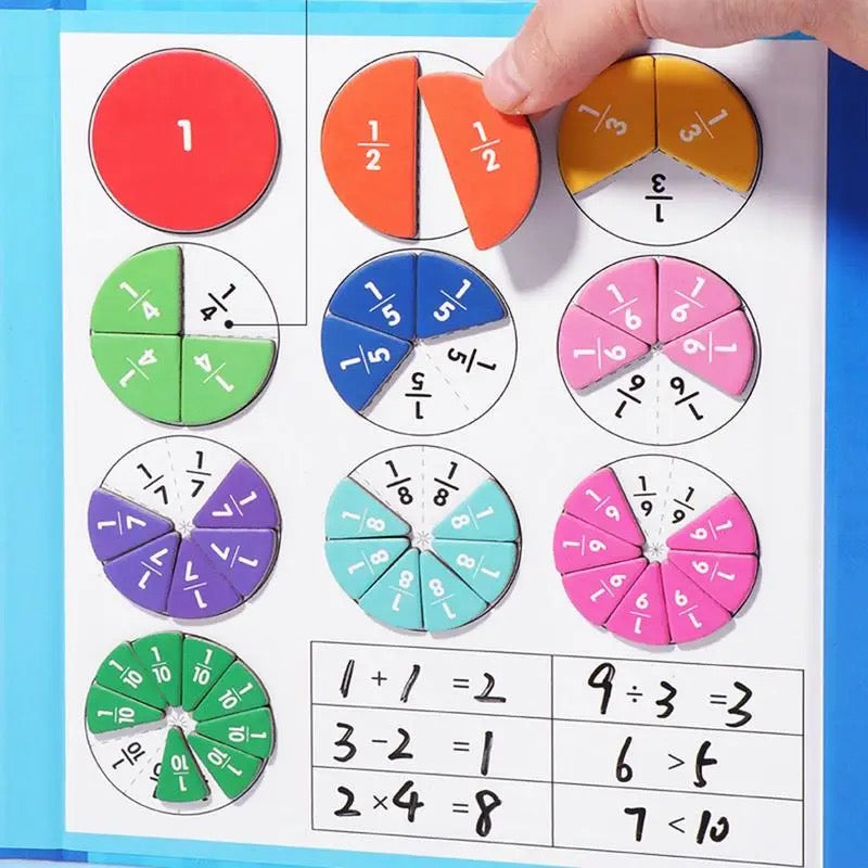 BowLift | Educational Maths Toy Magnetic Fraction Board