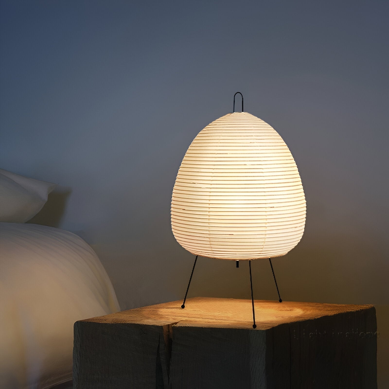 BowLift | ZenLoom – Luxurious table lamp with Japanese Wabi-Sabi design for gentle light