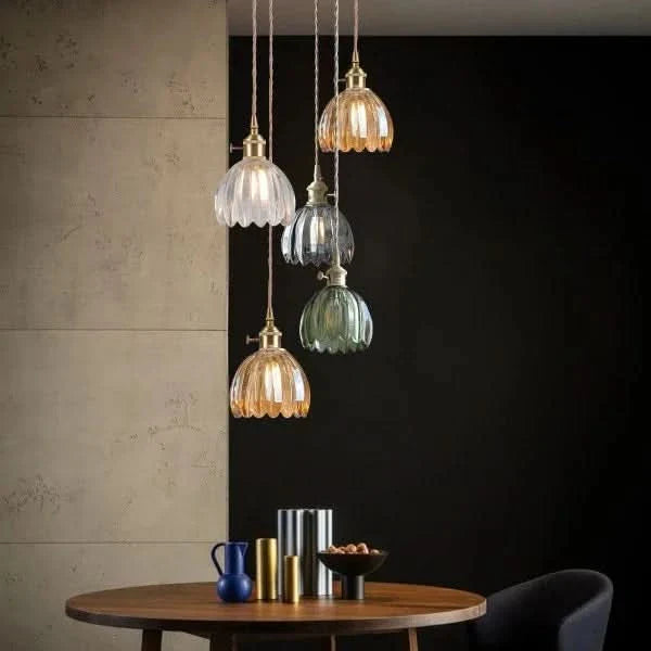 BowLift | Glass Flower Pendant Light – Japanese Style