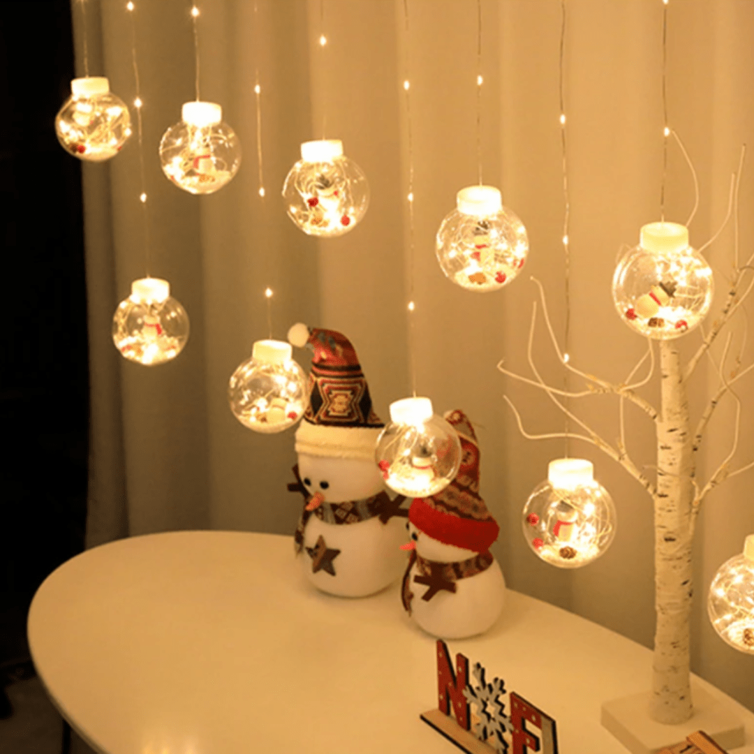 BowLift | GlowBliss - Glittering LED light chain with bubbles for festive Christmas decorations