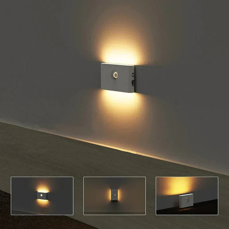 BowLift | Wireless LED Night Lights with Motion Sensor | USB Rechargeable | Soft Warm Light