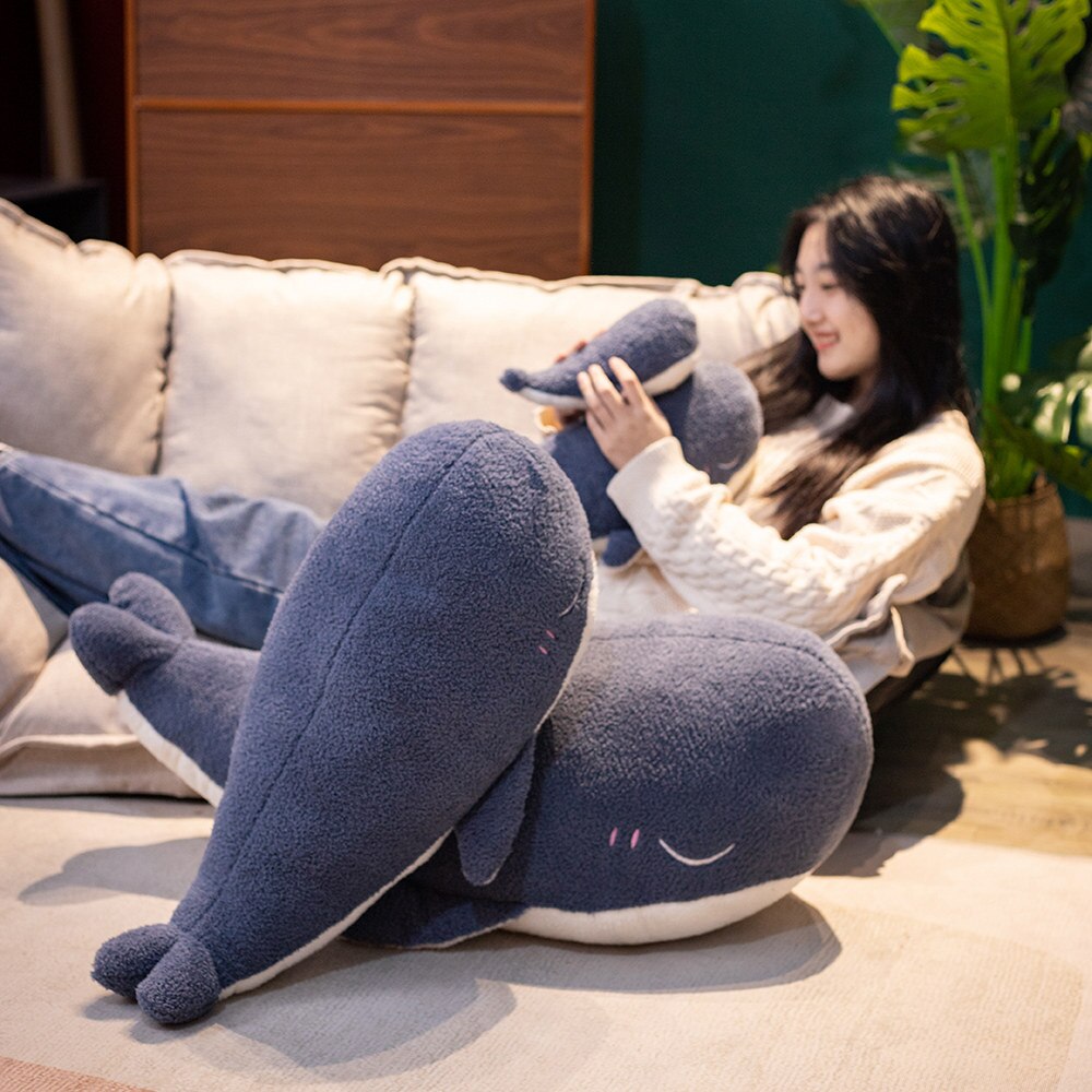 BowLift | Adorable Fluffy Blue Whale Plushie