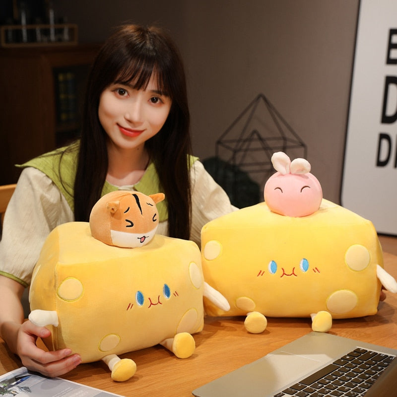 BowLift | Cute Cheese Block Plushie
