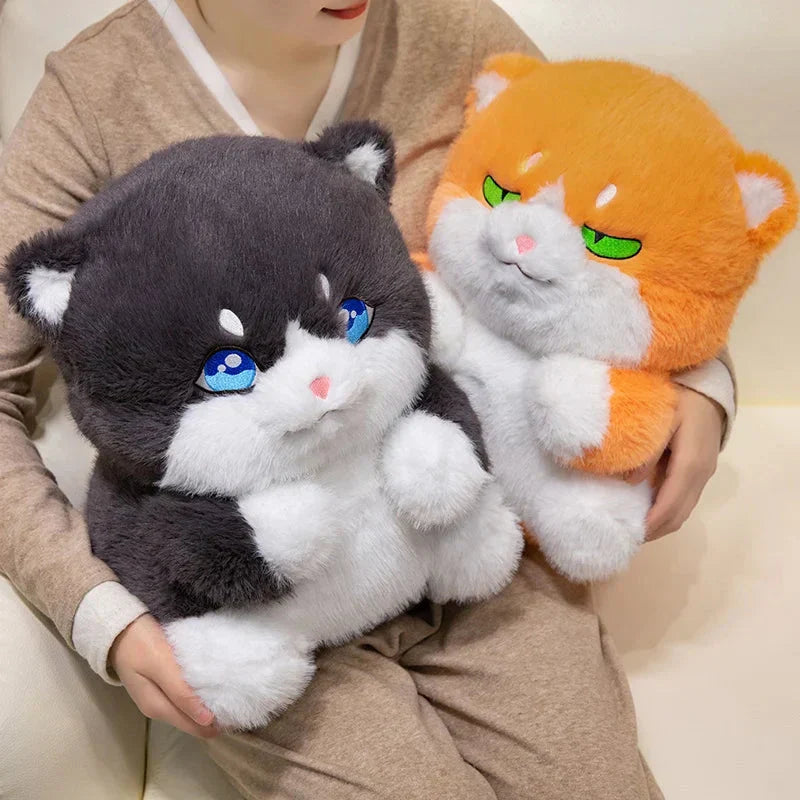 BowLift | Cute Chubby Gray Ginger Cat Plushies