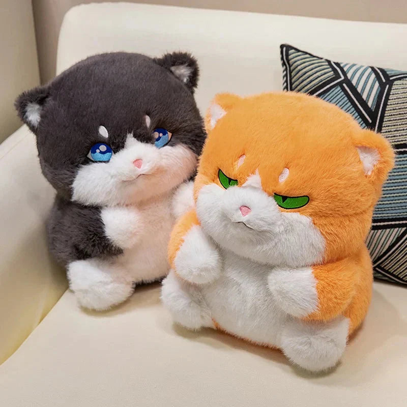 BowLift | Cute Chubby Gray Ginger Cat Plushies