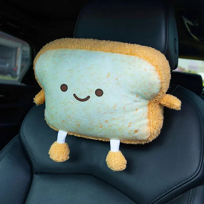 BowLift | Emoji Toast Bread Friends Car Headrest Plush
