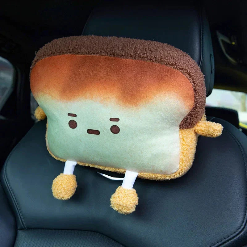 BowLift | Emoji Toast Bread Friends Car Headrest Plush