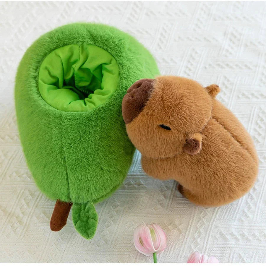 BowLift | Fluffy Avocado Capybara Plushie