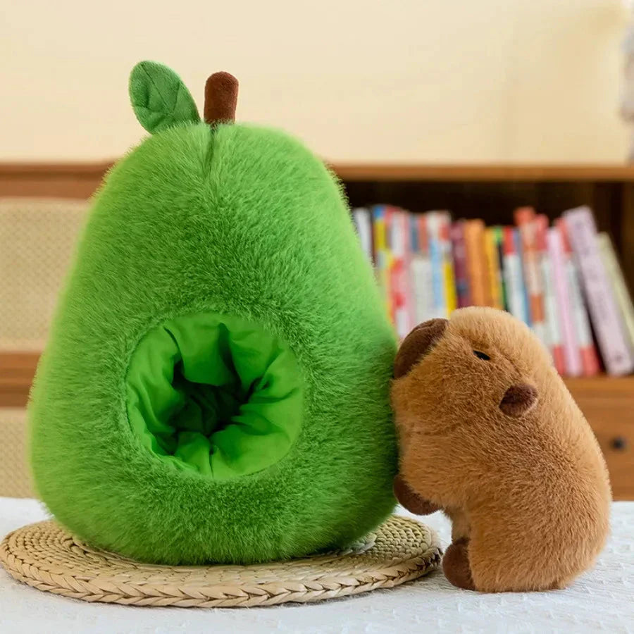 BowLift | Fluffy Avocado Capybara Plushie