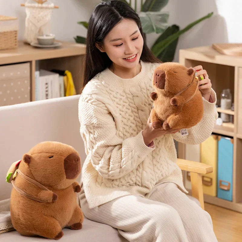 BowLift | Fluffy Capybara Burger Bag Plushies