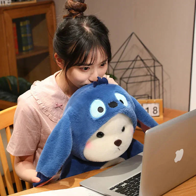 BowLift | Fluffy White Bear Donkey Outfit Plushie