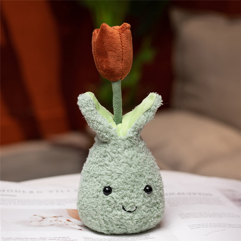 BowLift | Friendly Cuddly Tulip 22cm Flower Pot Plushie Collection