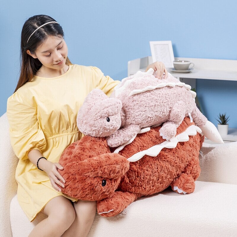 BowLift | Fuzzy Cute Pink Red Lizard Plushies