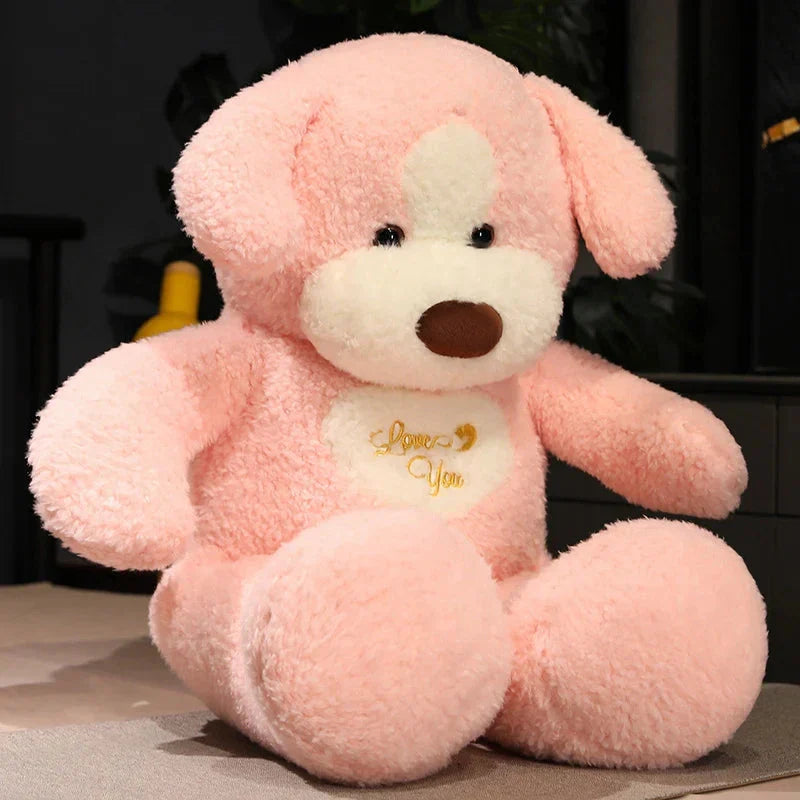BowLift | Giant 35in Fluffy Dog Teddy Bear Soft Toy