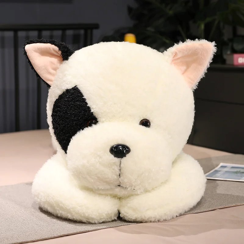 BowLift | Giant Fluffy Spotty White Black Dog Plushie
