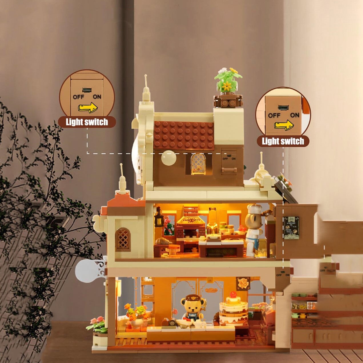 BowLift | Honey Bear Cupcakes & Cookies Bakery Micro Building Blocks