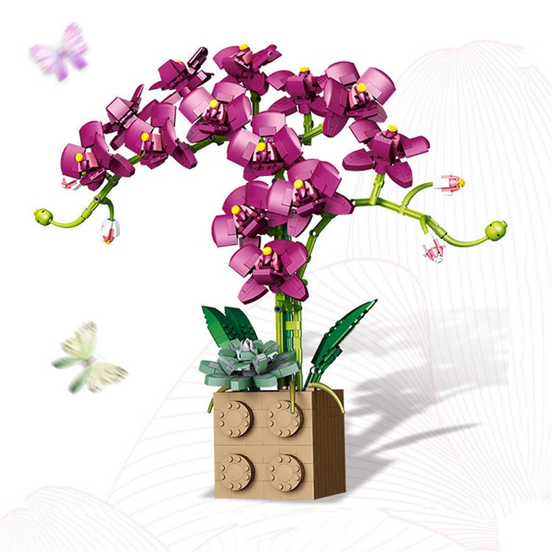 BowLift | Huge Blossoming Orchid Flower Building Set Collection