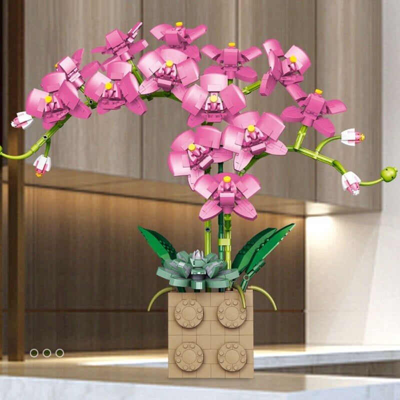 BowLift | Huge Blossoming Orchid Flower Building Set Collection