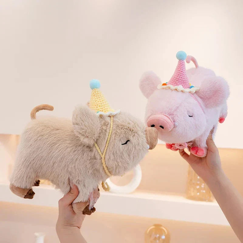 BowLift | Kawaii Fluffy Wild Boar Plushie