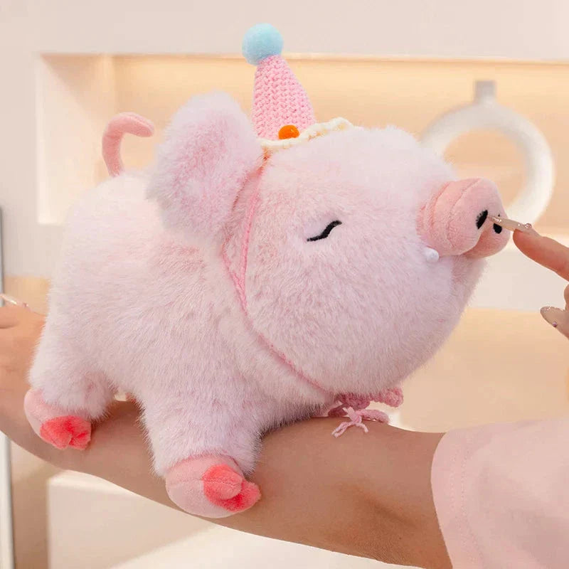 BowLift | Kawaii Fluffy Wild Boar Plushie