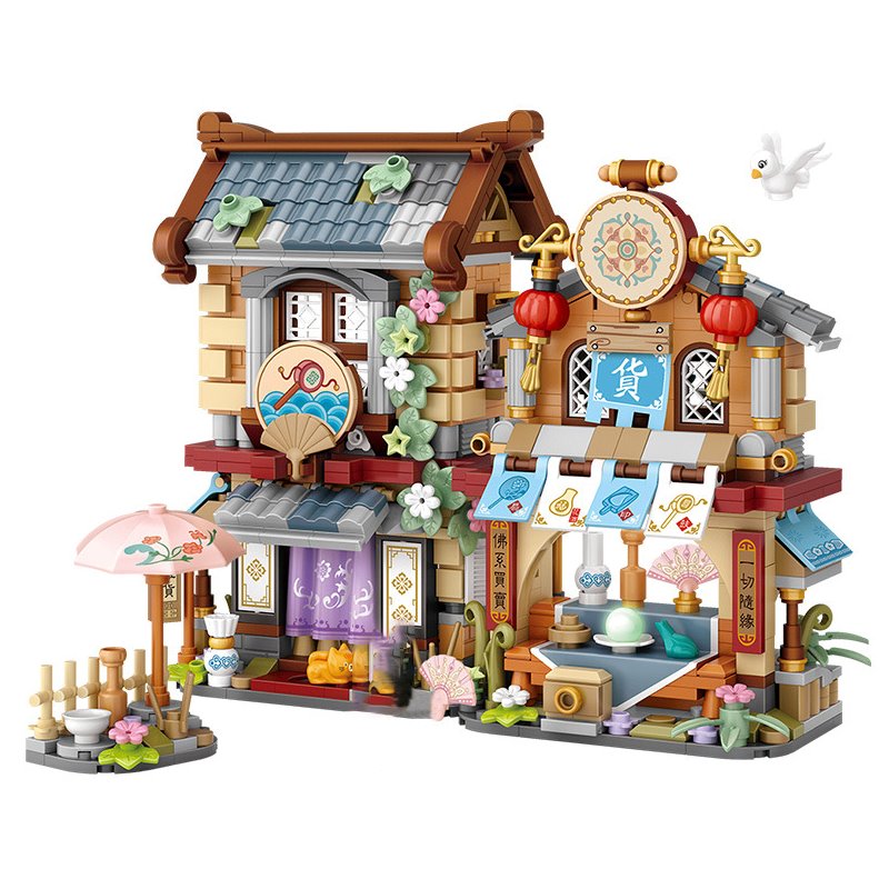 BowLift | Merchant Store & Horse Stable Micro Building Sets Collection