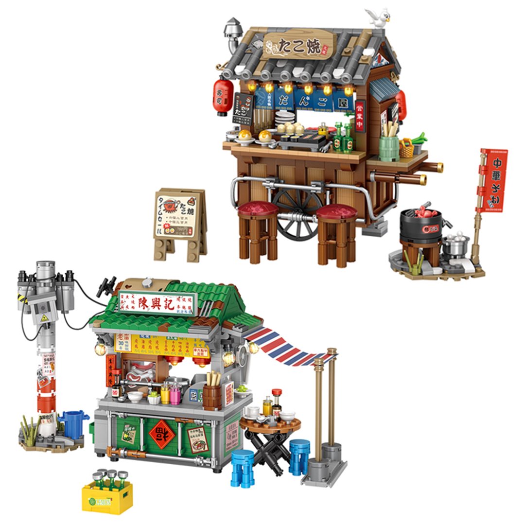 BowLift | Takoyaki & Noodle Asian Street Stall Nano Building Blocks