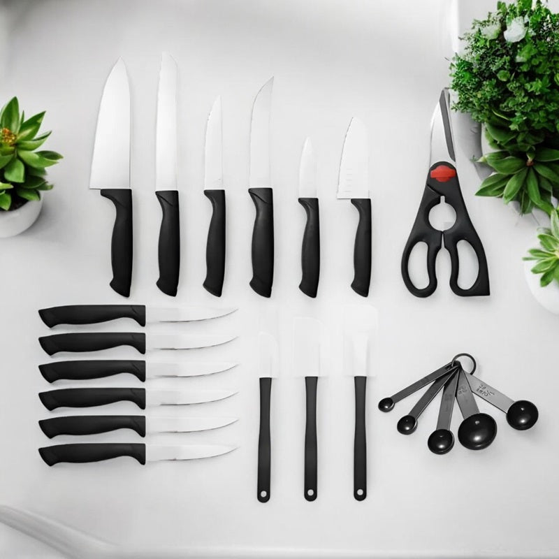 BowLift | 22-Piece Premium Knife Set with Block
