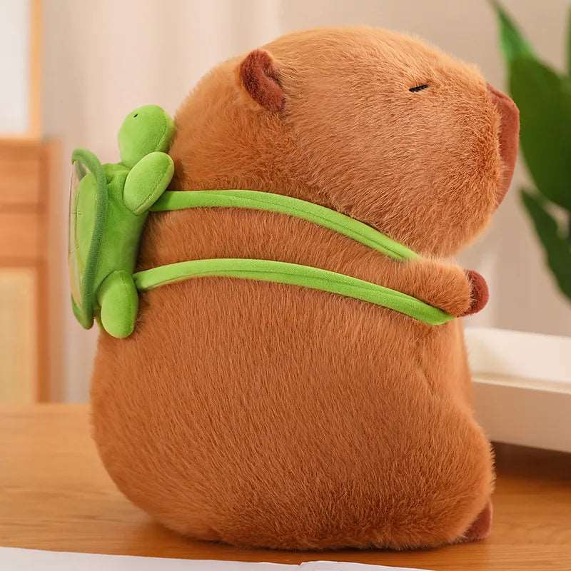 BowLift | Cute Capybara Plush with Turtle Backpack - CapyBuddy
