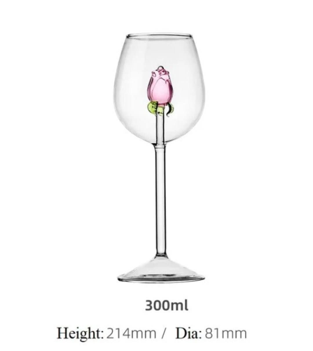 BowLift | La Vie En Rose | Champagne Glass - Handmade