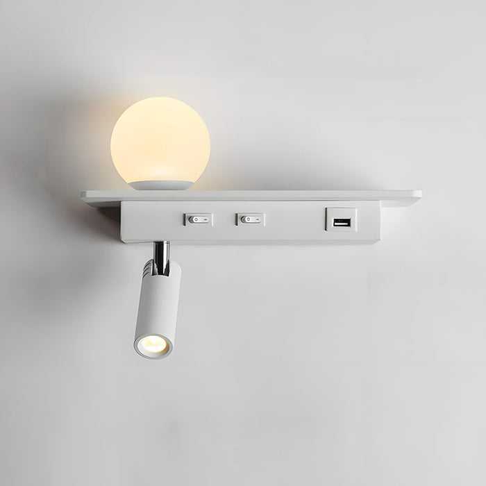 BowLift | GlowPort – USB Wall Light with Adjustable Light and Smart Charging