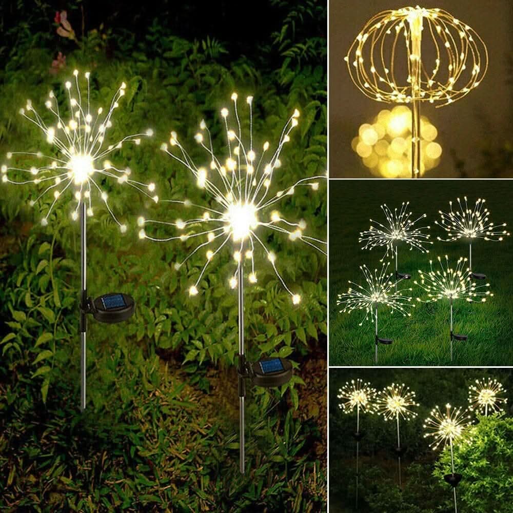 BowLift | Elegant LED firework lights for outdoor areas, IP65, solar-powered lighting