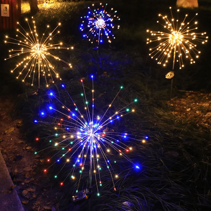 BowLift | Elegant LED firework lights for outdoor areas, IP65, solar-powered lighting