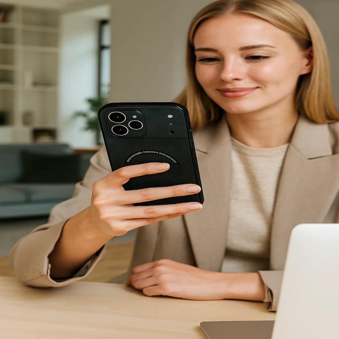 BowLift | LUXEGUARD – Premium Leather Phone Case with MagSafe for iPhone