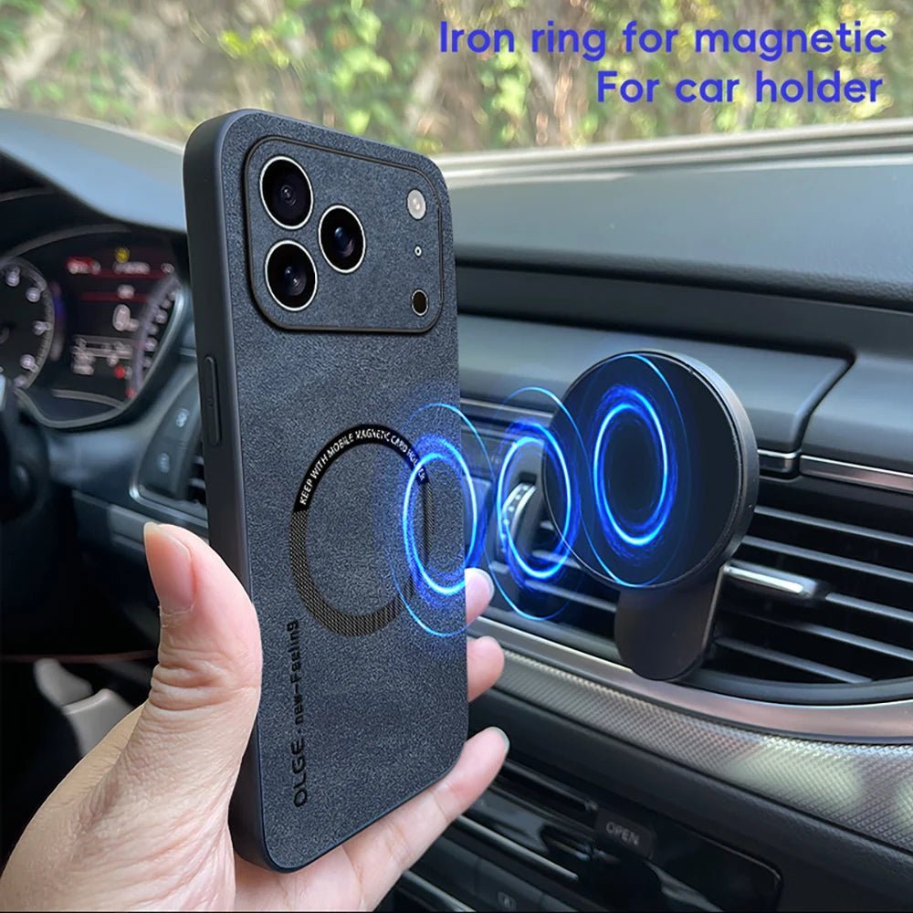 BowLift | LUXEGUARD – Premium Leather Phone Case with MagSafe for iPhone