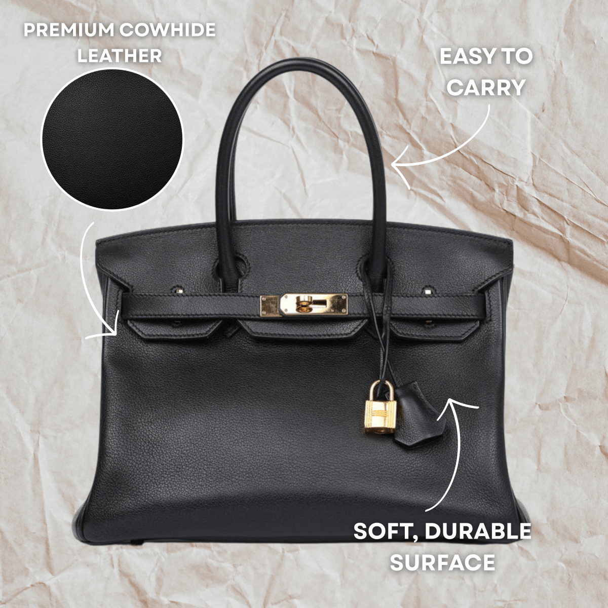 BowLift | ÉTERNÉ – Timeless Leather Handbag for Everyday Elegance