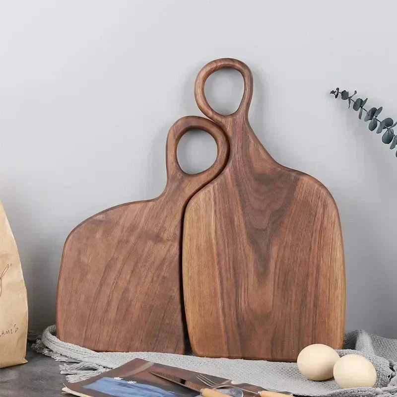 BowLift | NutriCraft – Luxurious walnut cutting board with double-sided functionality for kitchen and presentation