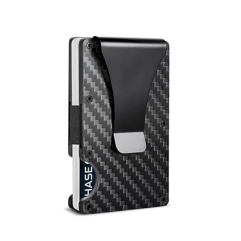 BowLift | Titanium Matte Cobalt Card Holder – Slim & Stylish RFID Wallet for Men & Women