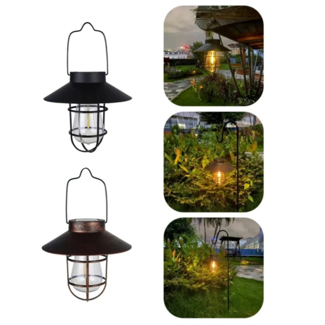 BowLift | Hadleigh Hanging Solar Wall Light - Stylish Solar Lantern for Outdoor Spaces