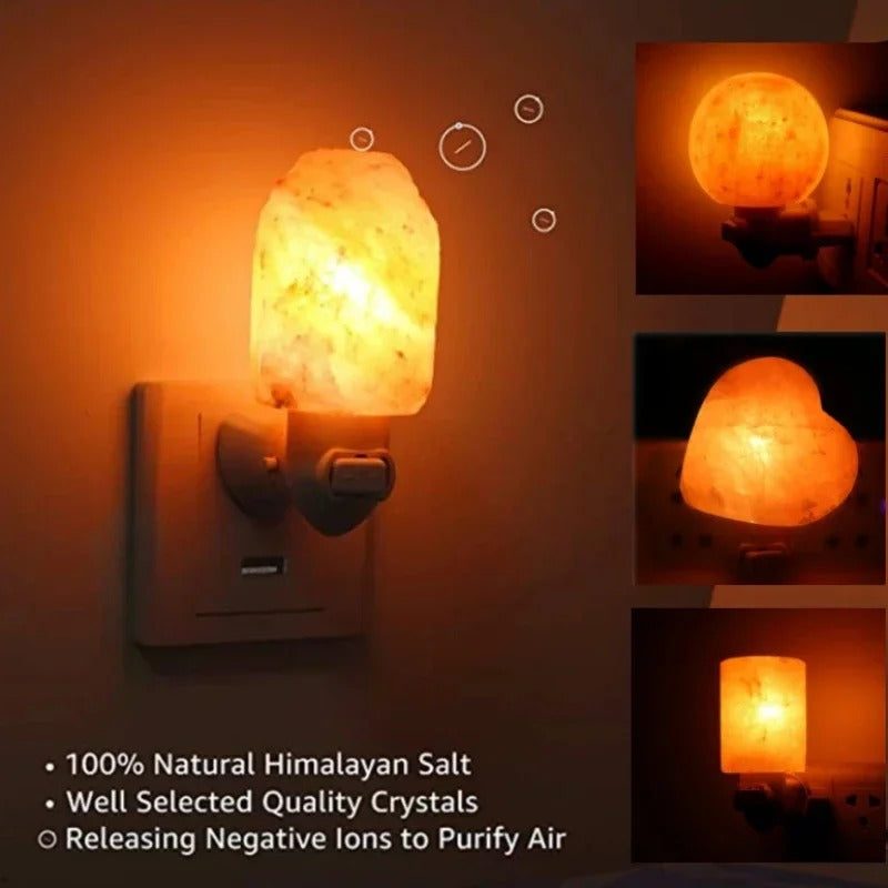 BowLift | Himalayan Salt Lamp Natural Crystal Light for Home Decor & Wellness - Release Negative Ions Bedroom
