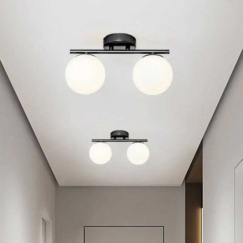 BowLift | NordLux LED Glass Ceiling Light – White Globe