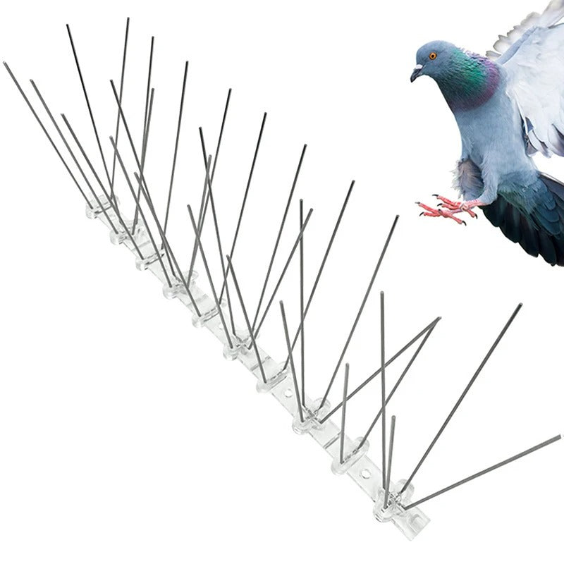 BowLift | 1PC Stainless Steel Pigeon Spikes And Bird Repeller Deterrent 25cm Balcony Anti-bird Repellent Thorn Nail Kit Pest Control