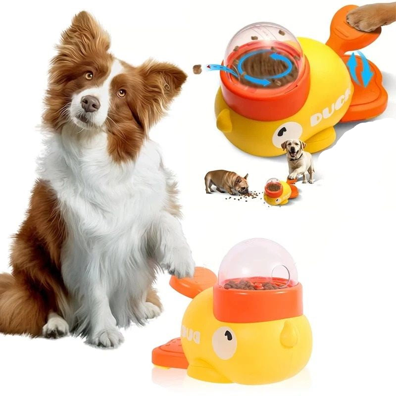 BowLift | Fun Duck-Shaped Pet Puzzle Feeder for Dogs and Cats